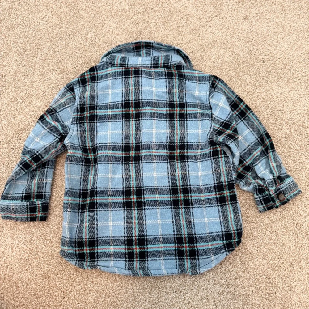 Clothing Bundle Toddler Boy 18M Blue Tan Black Green Plaid Vests Pants Fall